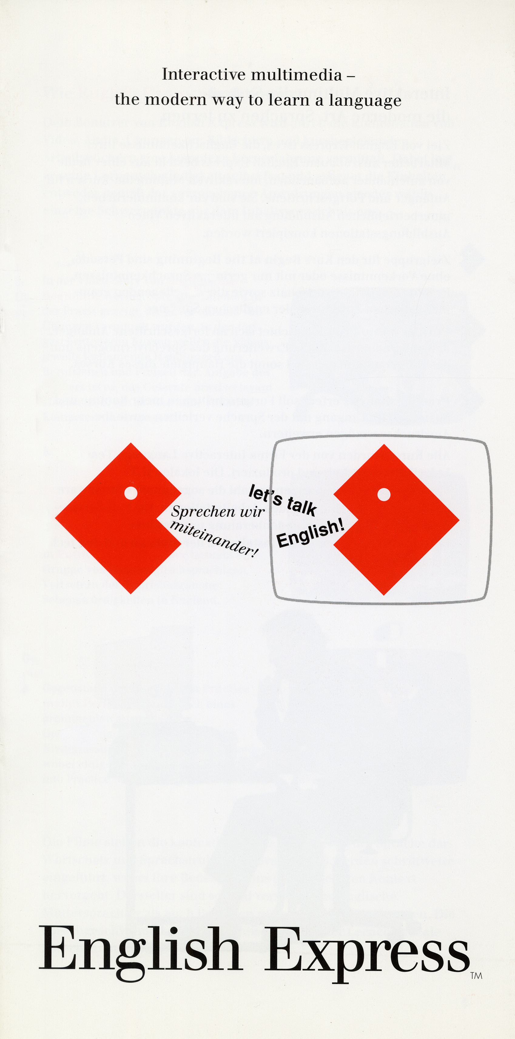 two red boxes with corner cut out talking to each other